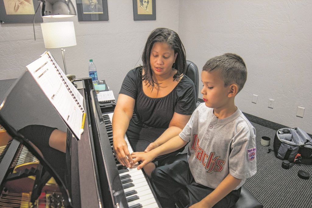 Hands-on instruction is the key to the school-based curriculum that sets Hovland Conservatory apart. (News Photo Alex J. Walker)