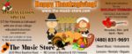 Music store thanksgiving
