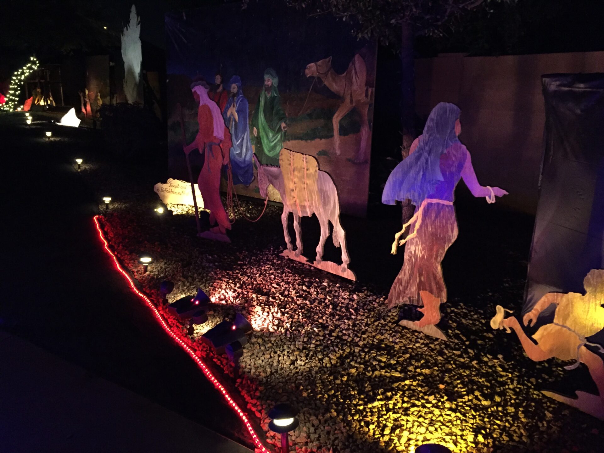 Pastor Roger Ball of First Baptist Church of Tempe, along with dozens of volunteers, has transformed his backyard into a 'Walk to Bethlehem.' 