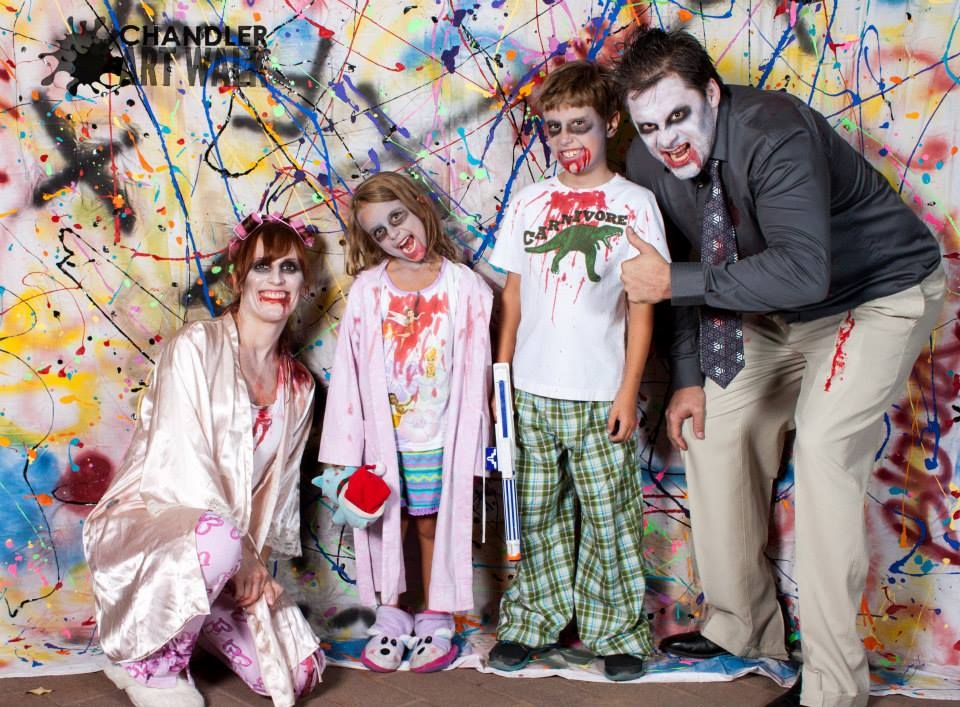 Guests at last year's Chandler Art Walk couldn't ignore the opportunity to scare up a bit of creepy memorabilia in the form of a hauntingly entertaining family photo. 