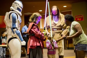 Aspiring super-heros of all ages joined forces at Tempe Public Library for the Phoenix Comicon.