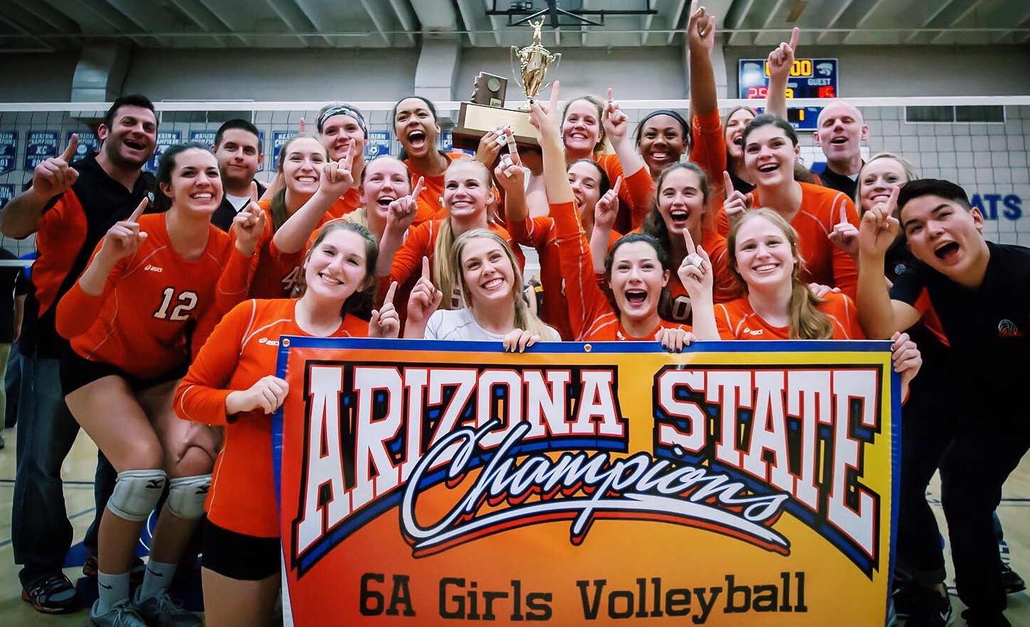 Corona's girls volleyball team has won the Division 6A state championship. 