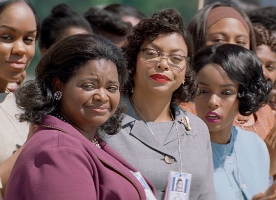 Octavia Spencer, Taraji P. Henson, Janelle Monae, from left, shine in "Hidden Figures."