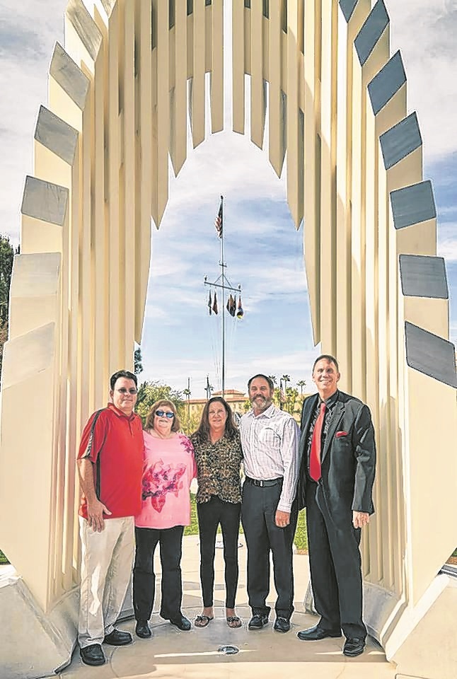 June 22 marks the 72nd anniversary of the signing of the Serviceman's Readjustment Act, today known as the GI Bill. Ernest McFarland, an Arizona statesman who helped author the bill, is honored in a newly dedicated monument at the Arizona Capitol. On hand for the observance were McFarland's grandchildren, from left, Delbert R. Lewis, Jr; Kara L. Lewis; Leah L. Lewis; William C. Lewis; and John D. Lewis, a West Chandler resident. 